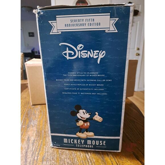 Vintage 2004 Disney 75th Anniversary Mickey Mouse Telephone 028395 - Picture 5 of 12